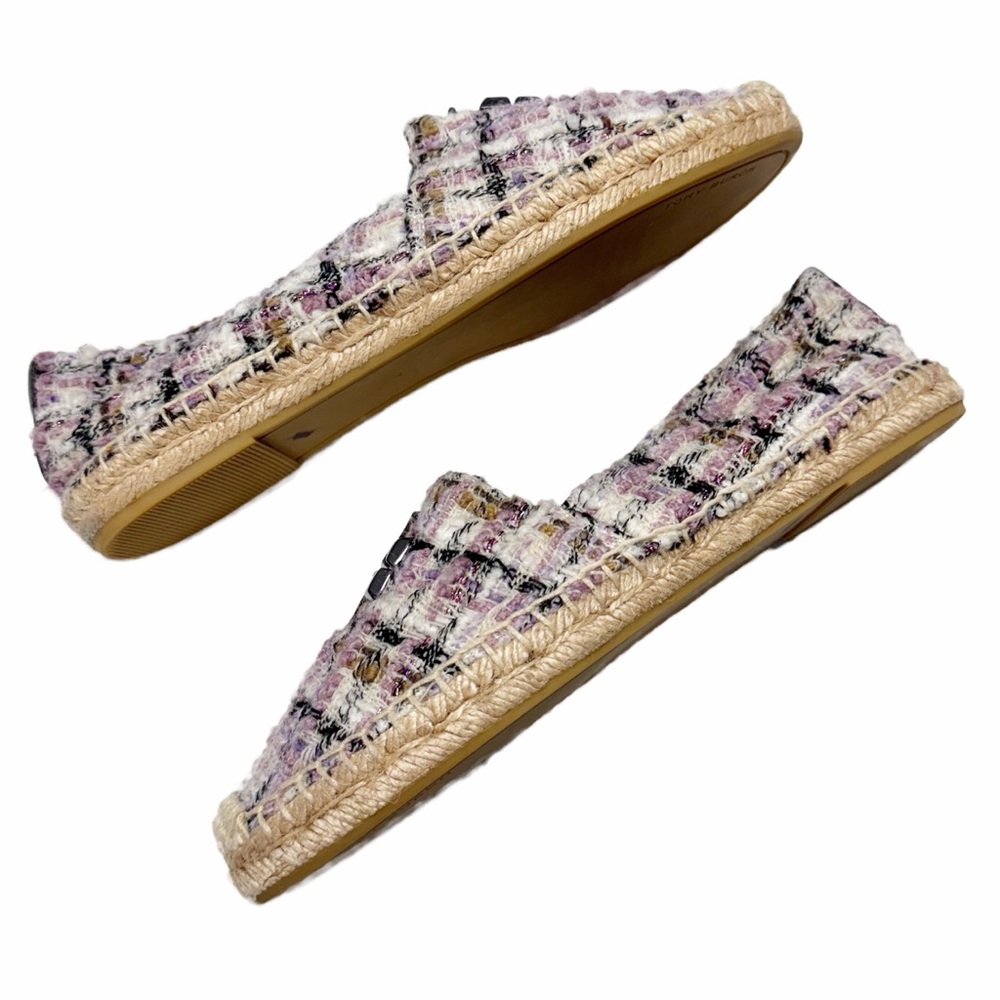 Tory Burch | Everly Tweed Espadrille -Purple Multicolor Tweed - Picture 8 of 12